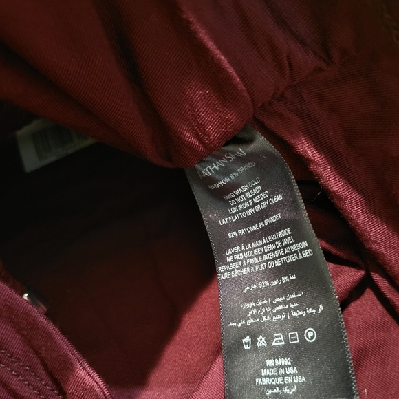 JONATHAN SIMKHAI STANDARD Alessa Matte Jersey Ruched  Top in Wine XS NWT - Picture 10 of 10